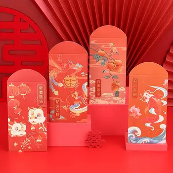 Kırmızı Zarflar Uğurlu Çin Kırmızı Cepler Kırmızı Paketler Yaratıcı Şanslı Para Zarfları