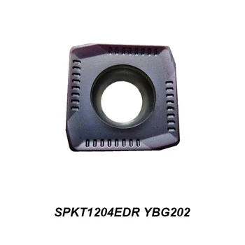 100 % Orijinal SPKT 1204EDR SPKT1204EDR YBG202 İşleme Çelik Ve Paslanmaz Çelik Dış Torna Tutucu CNC Karbür Uçlar