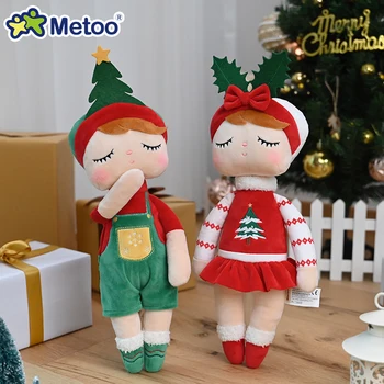 Metoo Orijinal Bebek peluş oyuncaklar Kızlar İçin Bebek Kawaii Geyik Bebek Yumuşak Doldurulmuş Hayvanlar Çocuklar Çocuklar İçin Noel doğum günü hediyesi