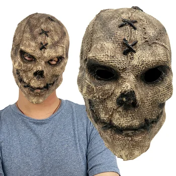 Korku Katil Kafatası Maskesi Cosplay Korkunç İskelet Lateks Maskeleri Kask Cadılar Bayramı Partisi Kostüm Sahne