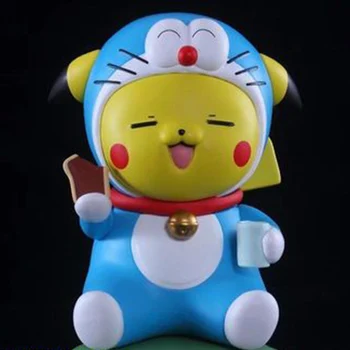 Amin Elmas ve İnci Sevimli Ver. Doraemon Pikachu Kutulu Statik aksiyon figürü oyuncakları