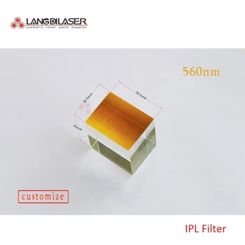 IPL optik filtre / boyut : 39.5 * 30.5 * 45mm / spot boyutu (pencere boyutu): 39.5 * 30.5 mm / kaplama dalga boyu: 560nm~1200nm