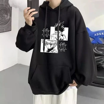 Anime Avcısı Tasarım Hoodies Kazak Tops Büyük Boy Tişörtü Hip Hop Streetwear Erkekler Kadınlar Eşofman Hunter × Hunter Anime Üstleri