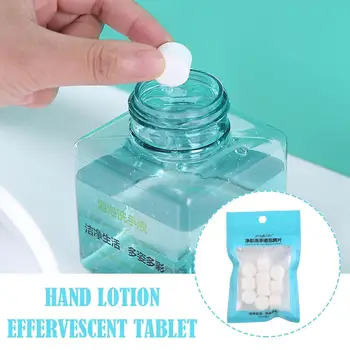 10 adet / kutu El Sabunları Tabletler Sabun Kağıt Tek Kullanımlık Tablet Sabun Efervesan Temizleme Eriyik Su Kağıt Gevreği Yıkama Sabunu