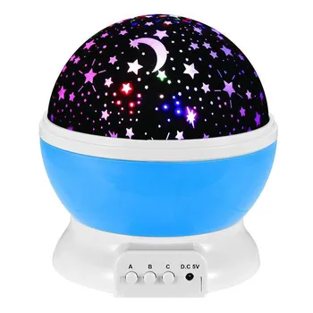 Yenilik aydınlık oyuncaklar Romantik yıldızlı gökyüzü LED gece ışık projektör pil USB gece lambası yaratıcı doğum günü oyuncakları çocuklar için