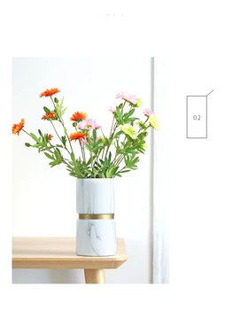 Papatya yapay çiçek Seti Çiçek Dekorasyon Süsler Peyzaj Yumuşak Dekorasyon Ekran Taze Hediyeler Ev Aksesuarları