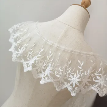 Beyaz Dantel Şerit tül çiçek Nakış İğne Meslekler Elbise Ev Dekor Dikiş Aksesuarları 2021 yaz Yeni Dantel Kumaş