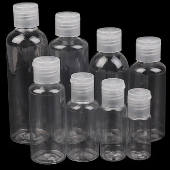 5 ADET Sıkılmış PE Plastik Damlalıklı Taşınabilir Seyahat Şişeleri duş şampuanı Jel Losyon Alt şişeleme Tüpü Sıkmak Boş Şişe