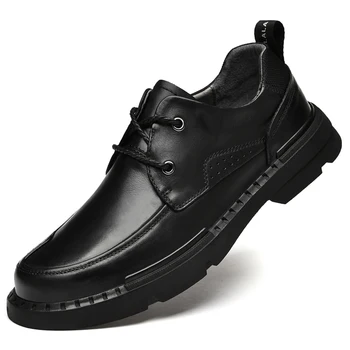 Erkekler İş Resmi Ayakkabı 100 % Hakiki Deri Ofis iş ayakkabısı İngiliz Tarzı erkek ayakkabısı 2022 Yeni high-end özelleştirilmiş erkek ayakkabısı