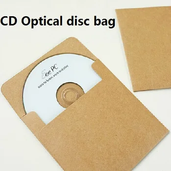 50 adet / grup Kraft Kare Mini Zarflar CD Kağıt Boş Zarflar Küçük Tebrik Kartı Depolama Kağıt Malzemeleri