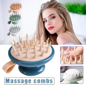 Escalp Saç masaj fırçası kuru / ıslak kullanım saç bakımı Tarak baş masaj aleti el Tarak SEC88