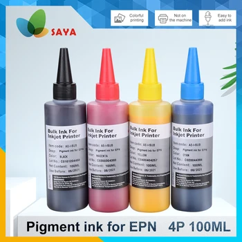 Epson 7880 3620 9900 için Pigment mürekkep dolum WorkForce WF-3620D WF-3640 WF-7110DTW WF-7610DWF WF-7620 Yazıcı 4 renk / 400ml