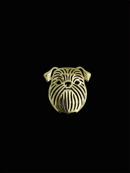 Yeni Tasarım Klasik Hayvan Brüksel Griffon Köpek Broş Altın Gümüş Renk Tasarımcı Broş Erkekler İçin Overwatch Arkadaş İçin Hediye Baba