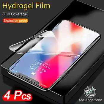 KatyCI 4 Adet 9D Hidrojel Film Samsung Galaxy S22 Ultra 5G Artı S21 FE S20 Lite 4G Ekran Koruyucu Film