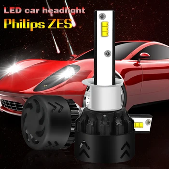 mini8-H1 2 adet / grup LED araba far 50 W 9600LM yüksek LM COB Beyaz ışık 6000 K su geçirmez Yüksek Kaliteli aydınlatma headlig