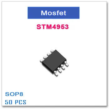 50 ADET SOP8 STM4953 Çift P Kanallı Yüksek kaliteli STM 4953 Orijinal-30V-4.5 A