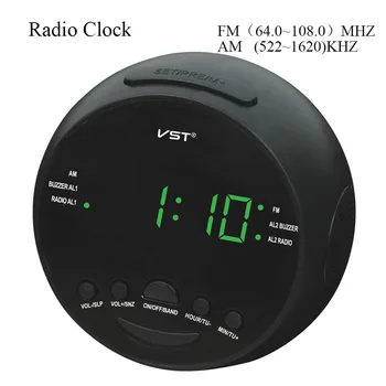 AM FM dijital alarmlı saat saatli radyo Retro Başucu Led Masa Saati İle USB kablosu Uyku Erteleme Uyandırma Radyo çalar saat Led Hediye
