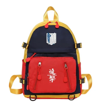 Moda Titan naylon sırt çantası seyahat çantası trend kontrast renk rahat sırt çantası öğrenci serin okul çantası