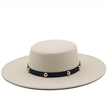 Erkek kadın Şapka Büyük Fedora Şapka İngiliz Tarzı Kış Fedoras Erkek Kadın Panama Caz Şapka Kadın Büyük Geniş Brim Cap Vintage Caps