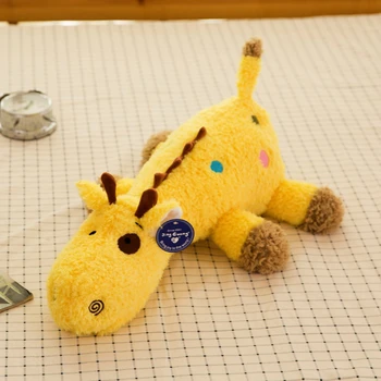 Sevimli Zürafa uyku yastığı peluş oyuncak Moda Yaratıcı çizgi film bebeği Yatıştırmak Bebek Çocuk Tatil Doğum Günü Zarif Hediye