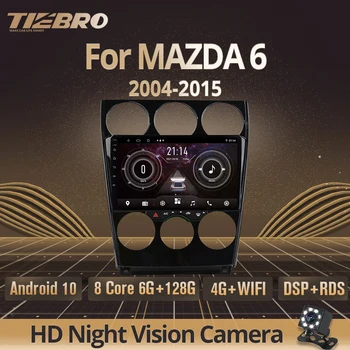 TIEBRO 2Din Android10.0 Araba Radyo MAZDA 6 2004-2015 İçin GPS Navigasyon Stereo Alıcısı otomobil radyosu DSP Araba Multimedya Oynatıcı IGO