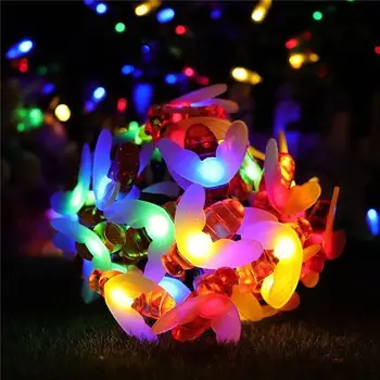10LED 1.5 m arı şekilli LED dize ışıklar pil kumandalı noel Garlands peri ışıklar tatil parti bahçe dekorasyon için