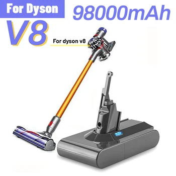 YENİ Dyson V8 21.6 V 98000mAh Yedek Pil için V8 Mutlak Telsiz elektrikli el süpürgesi Dyson V8 Pil
