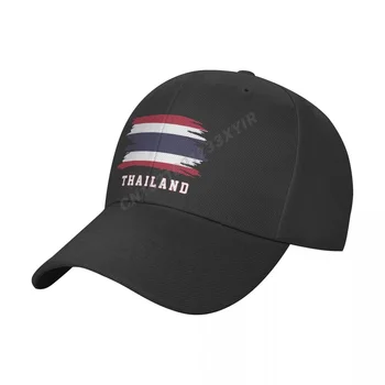Beyzbol şapkası Tayland Bayrağı Serin Tay Fanlar Vahşi Güneş Gölge Doruğa Ayarlanabilir Açık Kapaklar Erkekler Kadınlar için