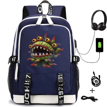 Anime Final Fantasy Adam USB Sırt Çantası Rahat Öğrenci Seyahat Fermuar Bookbag Karikatür Schoolbag Teenger Laptop Omuz Çantaları