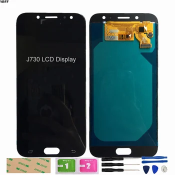TFT / OLED J7 Pro samsung LCD Galaxy J7 Pro / J7 2017 / J730 / 730F lcd ekran dokunmatik ekranlı sayısallaştırıcı grup Onarım Parçaları