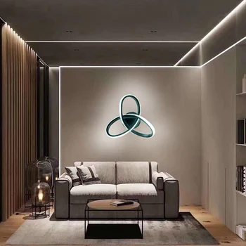Yeni led duvar lambası AC110V 220V yaratıcı sıcak beyaz yatak odası oturma odası kapalı tavan duvar lambası başucu dekorasyon ışıklandırma