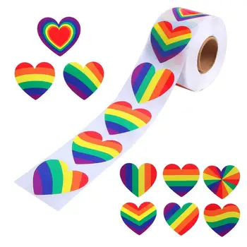 500 Adet Eşcinsel Gurur Çıkartmalar Estetik Kalp Etiket Paketi Kırtasiye Çıkartmaları Graffiti Dizüstü Kaykay Bagaj Gitar Sınıf