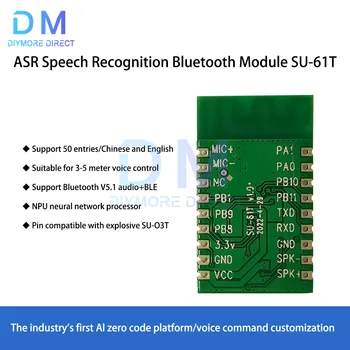 Ses Kayıt Oynatma Kurulu AI Konuşma Tanıma Modülü Noel Müzik IC Ses Kontrolü Bluetooth Ses Modülü SU-61T