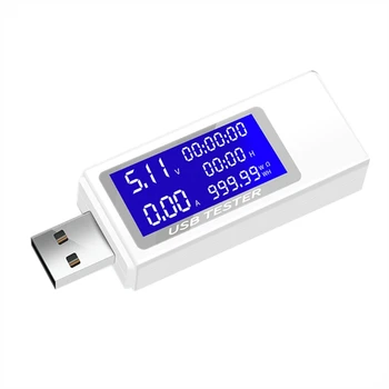 USB Test Cihazı Akım 4-30V Gerilim Metre Zamanlama Ampermetre Dijital Monitör Kesme Güç Göstergesi Şarj Cihazı Test Cihazı