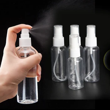 Doldurulabilir Şişeler Seyahat Şeffaf Plastik Parfüm Atomizer Boş Küçük Sprey Şişesi 30/50/75 / 100ml Toksik Ücretsiz Güvenli