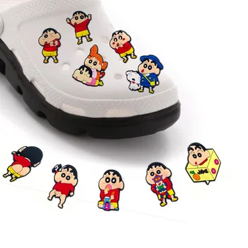 10 Parça Set Sevimli Çizgi Film karakteri Ayakkabı Çiçek Ayakkabı Dekorasyon Aksesuarları Croc Ayakkabı Takılar Erkek Kız Parti Hediyeler