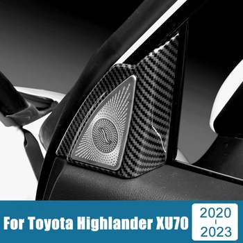 Toyota Highlander için XU70 2020 2021 2022 2023 Hibrid ABS Araba Kapı Hoparlör Bir Ses Hoparlör Kapak Trim Sticker Aksesuarları